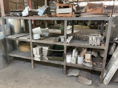 Lot (3) Tables & Shelf with Contents
