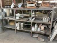 Lot (3) Tables & Shelf with Contents