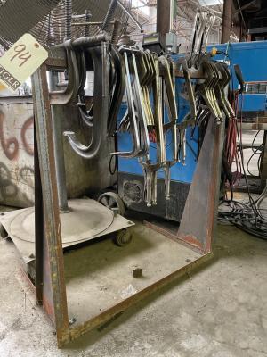 Lot Material Rack with Clamps