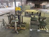 Lot (18) Material Stands, (5) Bins