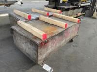Lot (2) Rolling Work Tables