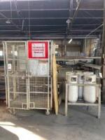 Lot Propane Cage and Rack