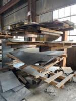 Lot Material Rack with Contents