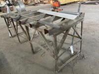 Lot Work (3) Tables, Rack, Shop Desk