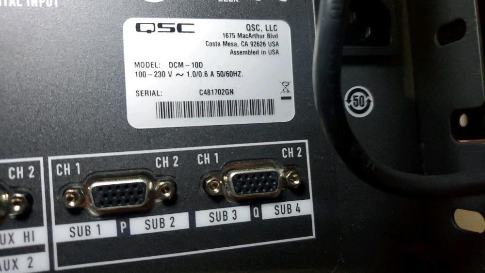 Qsc Monitoring QSC DCM 10D Digital Cinema Monitor