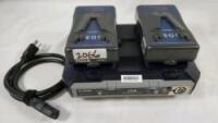IDX Endura VL-2000S Dual Charger w/IDX Endura 7s V-Mount Batteries