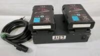 Twing Charger w/IDX Endura D75 Batteries