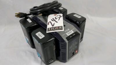 IDX VL-4S Quad Charger w/IDX Endura Batteries