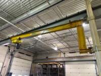 Lot Spanco Jib Crane with Yale Hoist