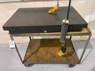 Lot Surface Plate and Rolling Cart