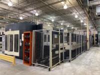 Bulk Lot Leblond Makino Machining Cell with (3) Leblond Makino Horizontal Machining Centers & More