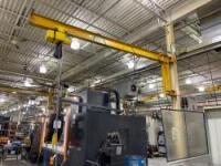 Lot Spanco Jib Crane with Yale Hoist