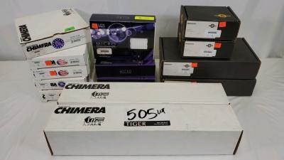 LED Light kits/Cinevate Grip Sticks/Chimera Accessories