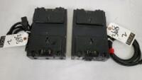 Dual Gold-Mount Battery Chargers