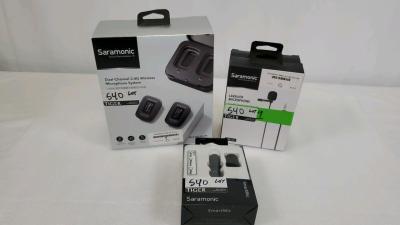 Wireless Mic System/Smartphone Plug Mic/Lavalier Mics