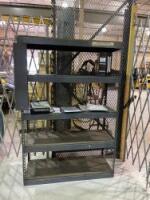 Lot Shelving, Rolling Cart, Cabinets