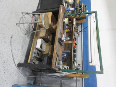 Metal Work Bench, w/- Wood Top