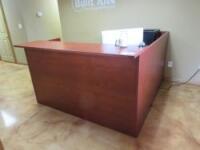 L-Shape Reception Desk & Chairs