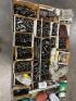 Lot Rubbermaid Rolling Cart with Contents - 2
