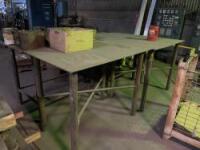 Lot (4) Industrial Work Tables