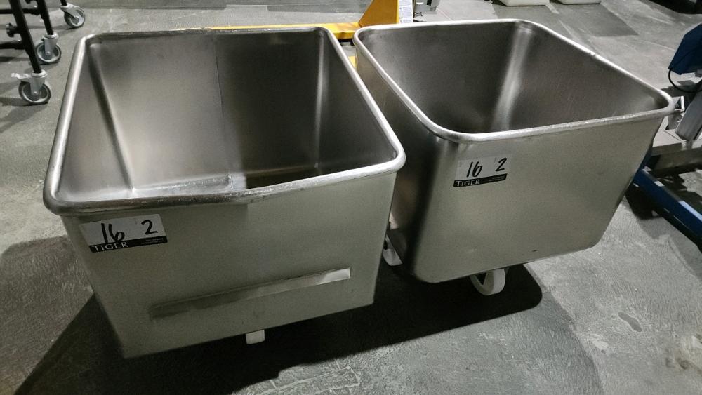 Koch Stainless Steel Tote Bins