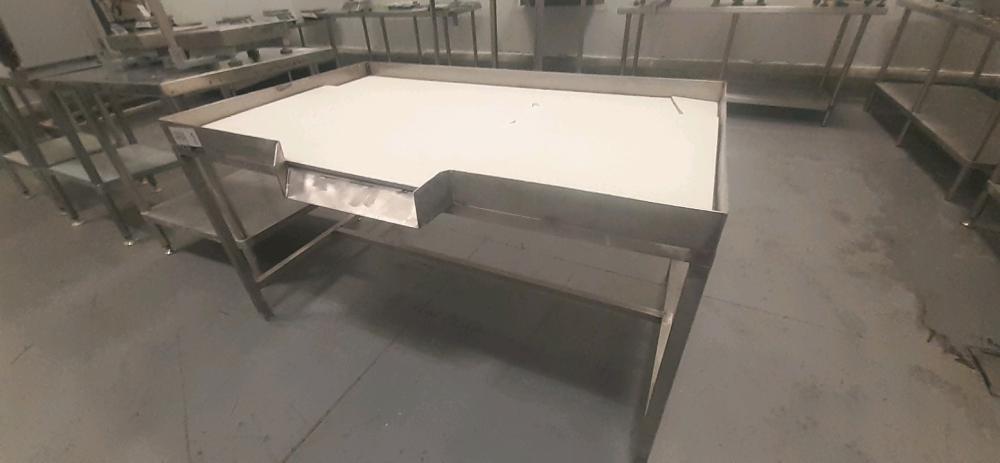 Stainless Steel Chute & Receiving Table