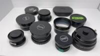 Lot (10) Assorted Lens Adapters