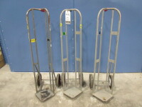 Lot (125) V-Shaped Book Carts