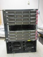 Lot (5) Cisco 6500-E's, w/- Blades in Rack