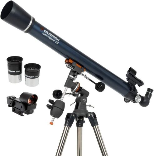 Celestron AstroMaster 70EQ Refractor Telescope **Note: Stock Photos Used**