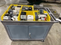 Rolling Cart w/ Electrical Parts