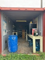 Lot 20' Shipping Container Wired for Electric