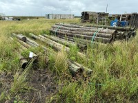 Lot Telephone Poles, Assorted Sizes & Lengths