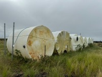 Lot (8) Snyder Industries 4100 Gallons Water Tanks, (6) Assorted Sized Water Tanks