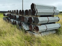 Lot Bundles of Galvanized Steel Piping, Assorted Sizes