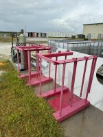 Lot (3) Global Industries Material Racks & Northern Industrial Welding Tank Cart
