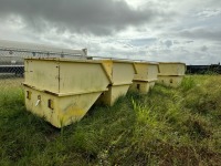 Lot (4) Heavy Duty Dump Bins