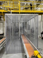 Aluminum Frame Packaging Room w/ Plastic Shield