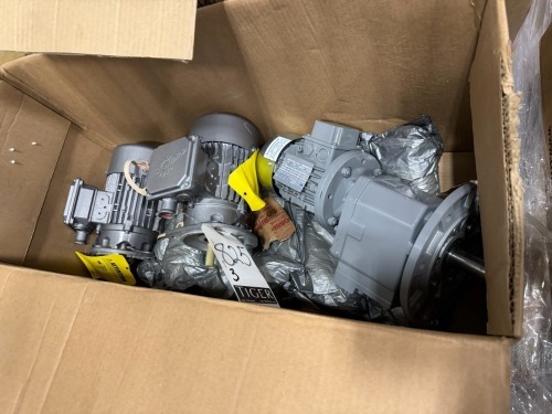 Lot (2) Nord Motors, .5Hp, 2021 Russel Finex Motor w/ Shaft