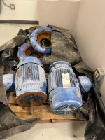 Lot Pallet of (2) Nidec Motors & Blue Housing Units