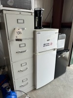 Lot (2) 4-Drawer File Cabinets, Magic Chef Mini Refrigerator & Lodging Star Mini Refrigerator