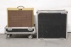 Fender Blues DeVille Reissue 2-Channel 60-Watt 4x10" Guitar Combo, Fender 2-Channel Footswitch Pedal w/ Rolling Hard Case - 8
