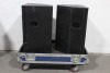 Lot (2) Nexo PS15 Passive/ Active Speaker w/ R&R Wheeled Hard Case - 2