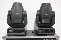 Lot (2) Martin MAC 2000 Wash XB Moving Head Lights in Wheeled Hard Case
