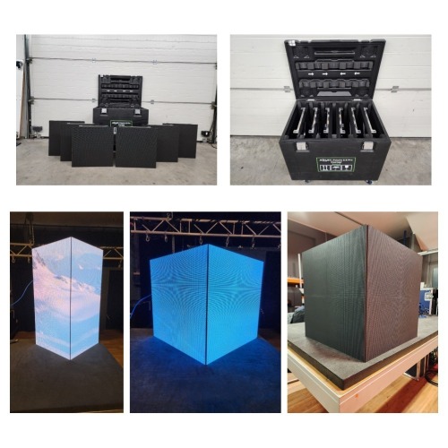 Lot (42) Absen PL2.5 Pro V10 (2.5mm) 500x500mm Corner/Cube/Column LED Panel Package w/ Warranty