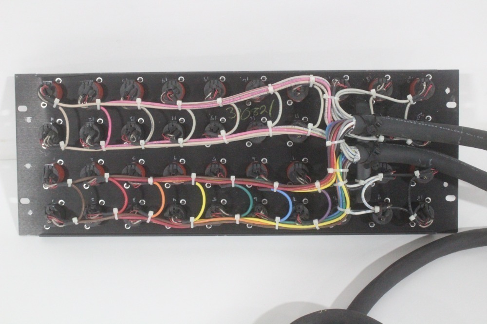 Input/output Patch Panel Whirlwind XLR Patch Panel w/ (2) W6CRP 84-Pin Connectors and (20) Input ...