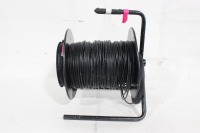 600' 4-Channel SC-SC/UPC Fiber Optic Cable w/ Clark CRW-206DE Cable Reel in Pelican 0370 Hard Case