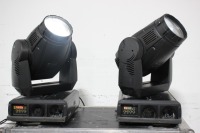 Lot (2) Martin MAC 2000 Wash XB UPG Moving Head Lights in Wheeled Hard Case