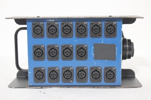 Whirlwind Stage Box w/ (16) Female 3-Pin XLR Inputs & (2) 48-Pin W5CRP MicroMASS Connectors