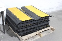 Lot (14) Generic Heavy Duty 5-Channel Cable Guards